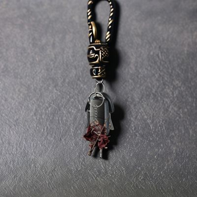 Cor personalizada Wukong Keychain Preto Acrílico 2D Pendente Flat para Mochila Computador de Carro