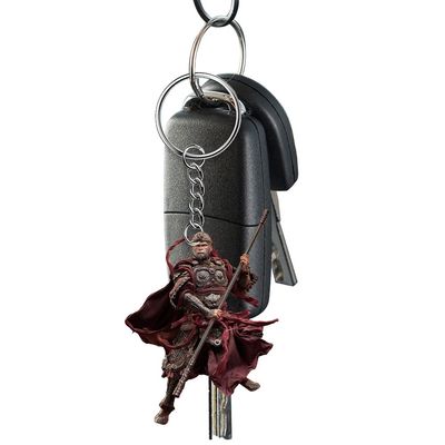 Eco-friendly Wukong 2D Flat Keychain Pendente acrílico para mochila e acessórios de carro