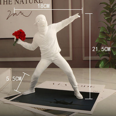 Resina Art Deco Estilo Padrão Vertical Flores Atirando Meninos Cross Mirror para Decoração Doméstica