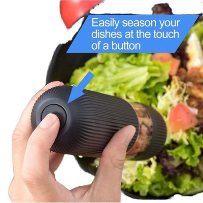 Conjunto de moinho de pimenta elétrico moinhos de cerâmica sustentáveis para casa e temperos sólidos