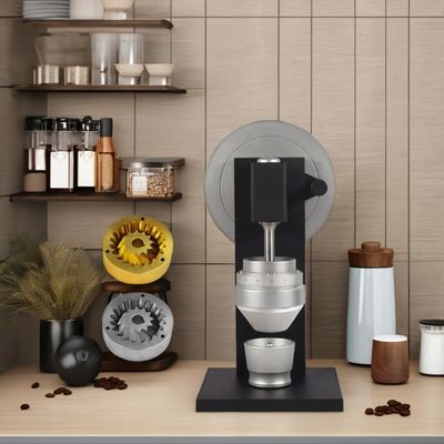 Moinho de café manual de aço e alumínio branco para casa kfj127