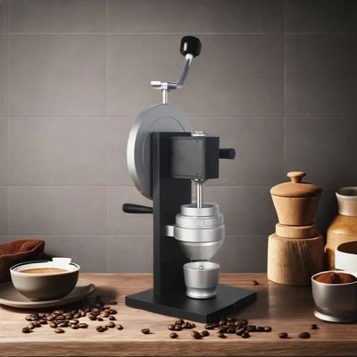 Moinho de café manual de aço e alumínio branco para casa kfj127