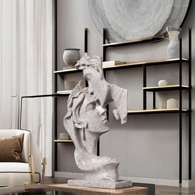 Acento Bamboo Pensador Estátua Resina Arte Escultura Para Outra Decoração Doméstica Cor Personalizada