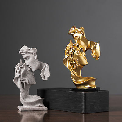 Decoração de escritório Moderno Luxo Pensador Estátua de Bambu Resina Artesanato Criativo Estilo Art Déco
