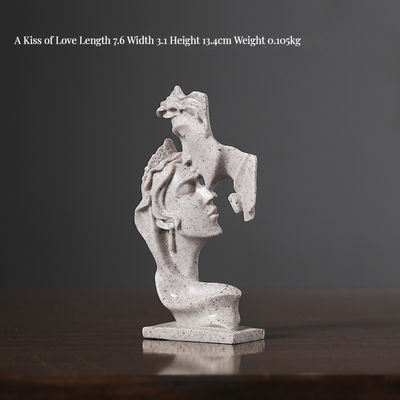 Regalo de aniversário exclusivo Estatueta pensadora de resina de bambu criativa para casas ecologicamente conscientes