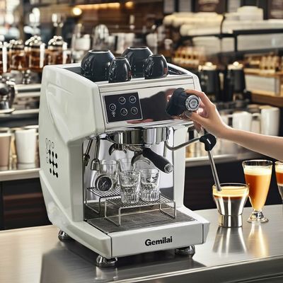 Máquina de café semiautomática para bicicletas