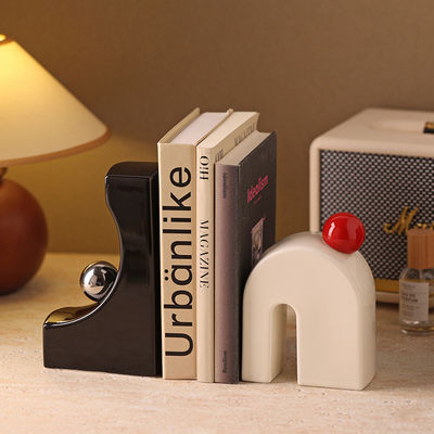 Livros de cerâmica de cores personalizadas Design elegante para bibliotecas domésticas sofisticadas