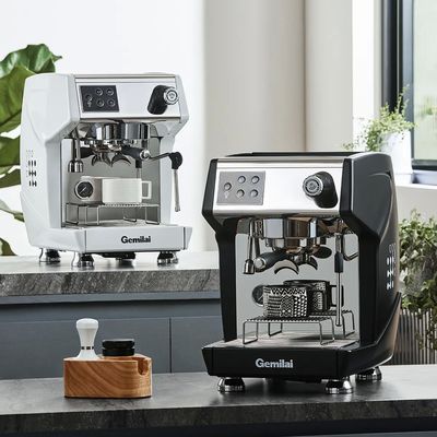 Máquina automática de café de escritório comercial de estilo cobre com fluxo direto de água potável