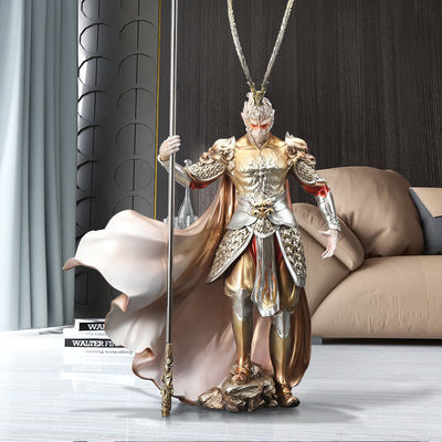 Mitologia Negra Wukong Golden Hoop Figure vs Buda Design Contemporâneo Ornamento Doméstico