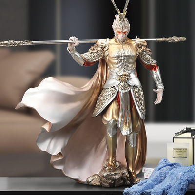 Wukong de fibra de vidro sólida vs figura de escritório de Buda Design contemporâneo para decoração de escritório