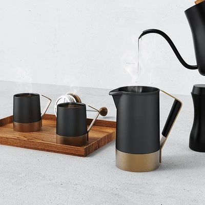 Logotipo personalizado Prensa Francesa Cerâmica Filtro Portátil de Aço Inoxidável Máquina de Café e Chá