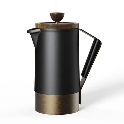 Logotipo personalizado Prensa Francesa Cerâmica Filtro Portátil de Aço Inoxidável Máquina de Café e Chá