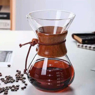All-in-one 800ml Glass Drip Coffee Brewer e Servidor com Chaleira de Aço Inoxidável