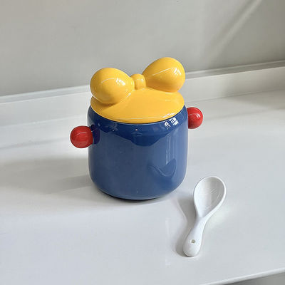 Canisters de reservatório de vidro de borosilicato cerâmico para chá, café, açúcar e doces