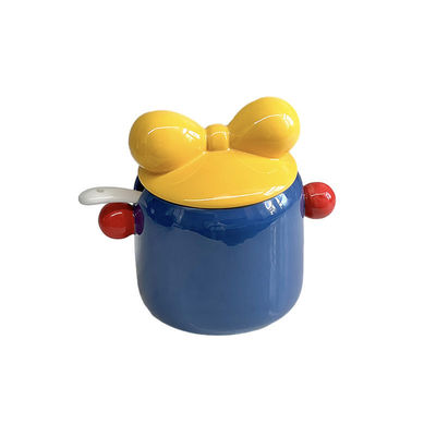 Espaço de cozinha Caixa de condimento cerâmica Jar de armazenamento de alimentos em microondas para chá de biscoito de açúcar