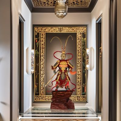 Colecionável Aniversário Sun Wukong Golden Hoop Resina Mito Negro Monkey King Figura 3D