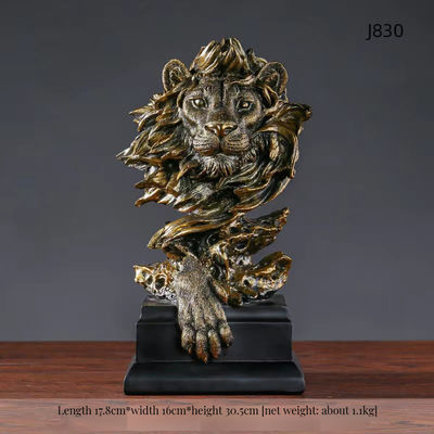 Lojas de souvenirs de compradores comerciais Estatuetas pensadoras Artesanato de resina com material de bambu