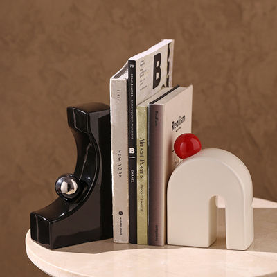 Behanmei Cerâmica Bookends Arte Moderna Estilo Antigo Decorações para a casa final Sala de estar