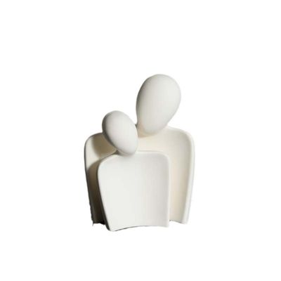 Figura de casal de amor Ornamentos Bambu Abstract Amantes abraçados Estátua Escultura Cer