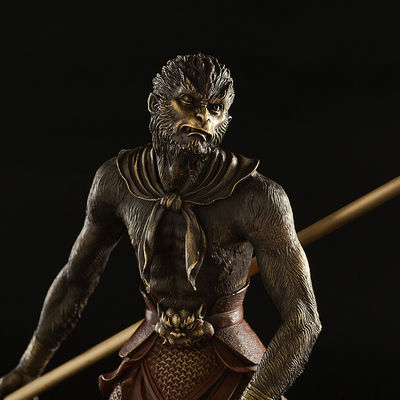 Tamanho personalizado Fusão exclusiva de tamanho personalizado Mito Negro Wukong Estátua 3D para decoração