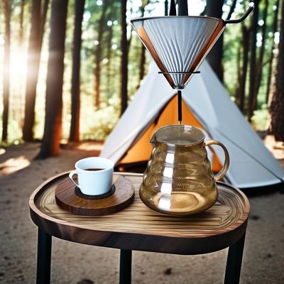 Conjunto de produção de potes de café de cerâmica de alto borosilicato com filtro metálico e infusor de chá