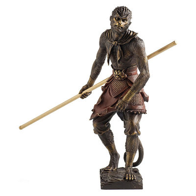 Tamanho personalizado Fusão exclusiva de tamanho personalizado Mito Negro Wukong Estátua 3D para decoração