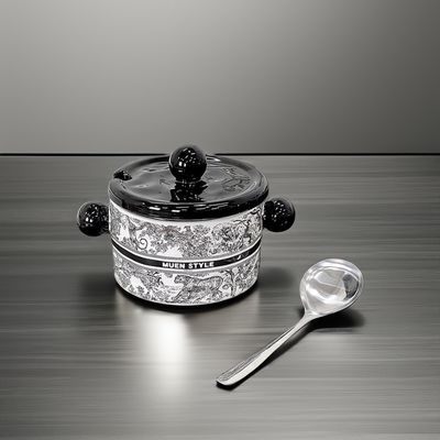 National Tide Design Placa de frutas de cerâmica de várias camadas para sala de estar em casa Microondas