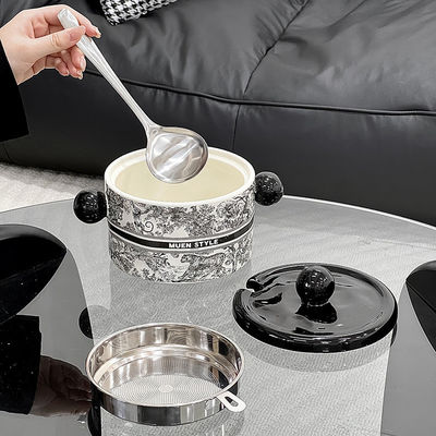 Rotundidade Nordic Luxury Ceramic Earbow Set com Microondas para negócios