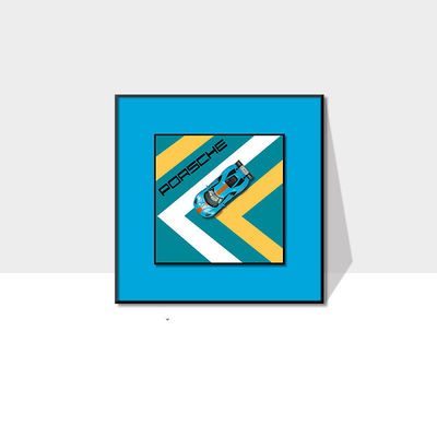 Pintura pendente de carro de liga elétrica de estilo pós-moderno para decoração de varanda do quarto das crianças