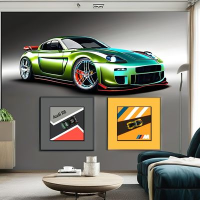 Muralhas de carro de liga elétrica decoração perfeita para casa bh6