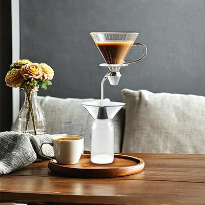 Máquina de café americana clássica de sífono com pote de moka de vidro resistente ao calor