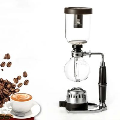 Máquina de café para uso doméstico Conjunto de vidro de cozinha manual Sifon pot com característica sustentável