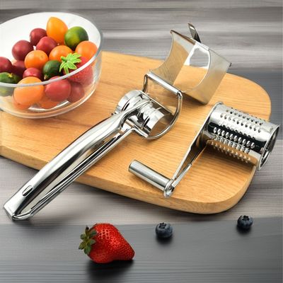Triturador de queijo e vegetais portátil de aço inoxidável para facilitar a culinária na cozinha doméstica