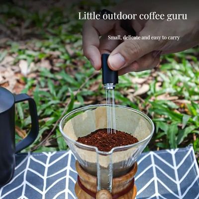 Taças portáteis em forma de saco, mexedora de café, aço inoxidável de 58 mm, 0,4 mm, 5 agulhas para casa