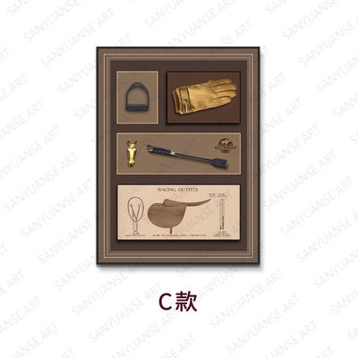 Moderno Retro Still Life Padrão Cavaleiro Mural Criativo Blocos de Construção Decoração de Parede