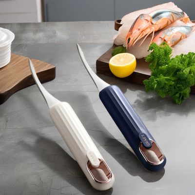 Faca de camarão de aço inoxidável multiuso para remoção de escamas e conchas de frutos do mar