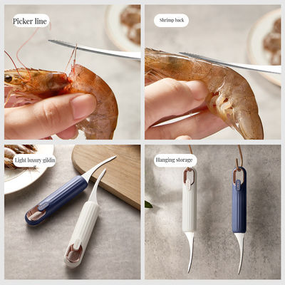 Shrimp Deveiner Peeler Ferro Inoxidável ferramenta de limpeza de balança de peixe para cozinha em casa