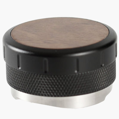 Altura ajustável Espresso Tamper Madeira de nozes e base de alumínio para perfeita amortecimento