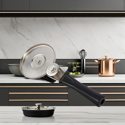 Ferramenta de cozinha multifuncional de cozinha com punho de bambu