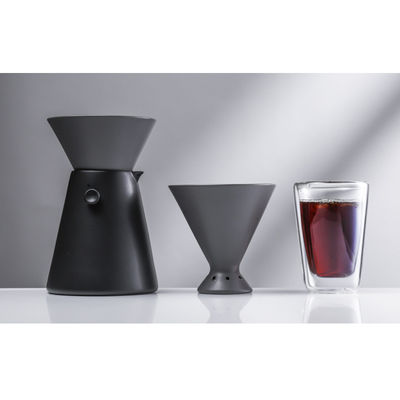 Produção Servir colher Conjunto de cerâmica de chá e café feito à mão para compradores comerciais