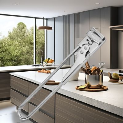 Abridor de tampa de aço inoxidável multifuncional para cozinha