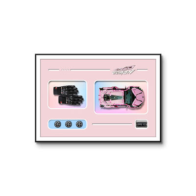 Customização de pintura de parede de cores Blocos de construção 4S Concessionária de automóveis Pinturas murais 3D