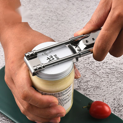 Abridor de tampa de aço inoxidável multifuncional para cozinha