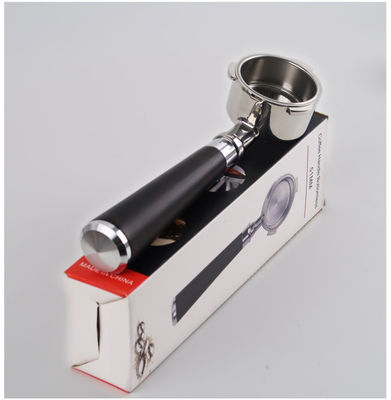 Portafiltro de café Reutilizável Single Double Spout 2 Copo Cesto sem fundo Manutenção de madeira E61 Cozinha