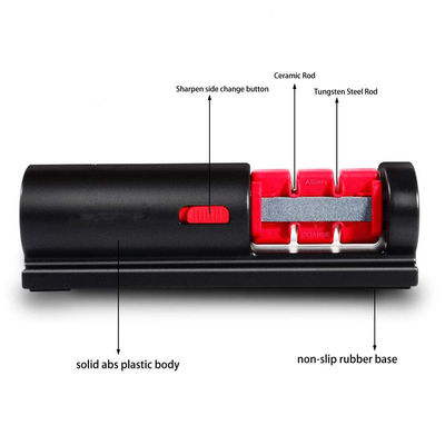 Desenho 4-em-1 Cerâmica Diamond Knife Scissors Sharpener para ferramentas de cozinha profissionais