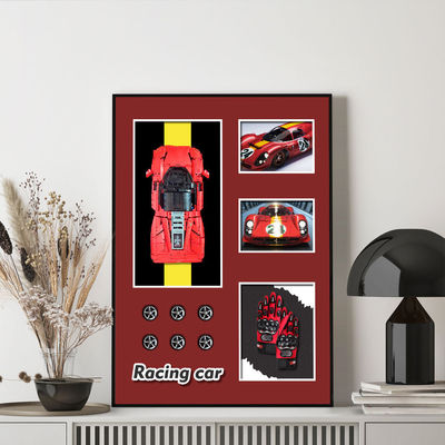 Moderna pintura de parede de carro em blocos 3D para decoração na sala de estar Casa Hotel Escritório