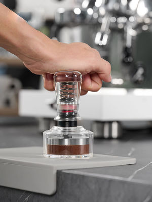 Constante Força de Ensino de Pó Bowl 58mm Transparente Espresso Tamper Set para cozinha