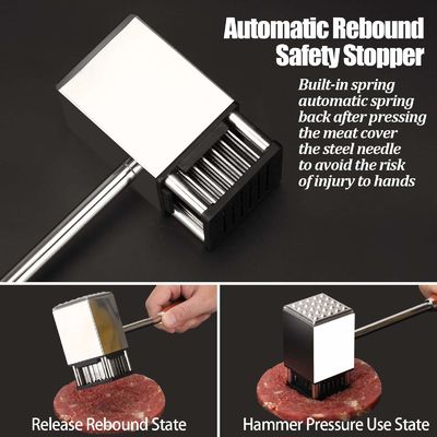 Marteladora de aço inoxidável de 36 lâminas para amolecer carne de frango