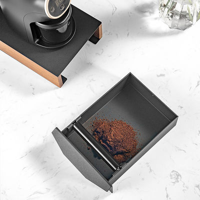 White Modern Design Espresso Coffee Knock Box Armazém de madeira Metal Alumínio Feature