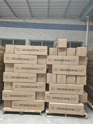 Caixa de café de plástico ABS com utensílios cerâmicos e metálicos